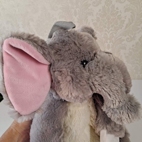 Stuffed Plush Elephant Backpack with Adjustable Straps Zipper on His Back EUC - Picture 7 of 10